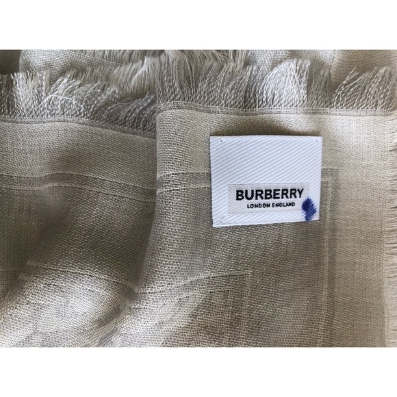 Burberry - Monogram Wool Silk Jacquard Scarf - Picture 12 of 14